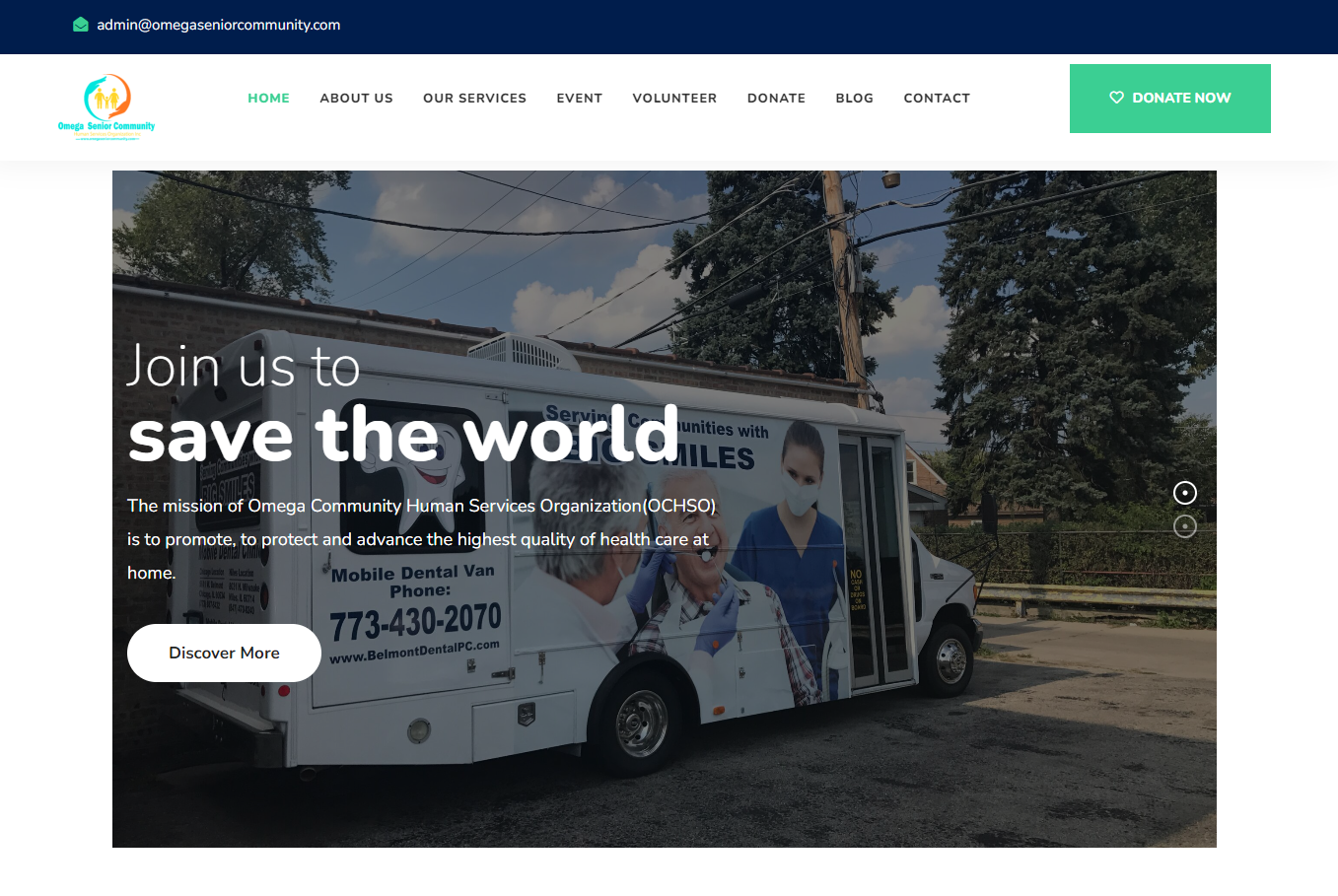 Omega Community Human Services Website