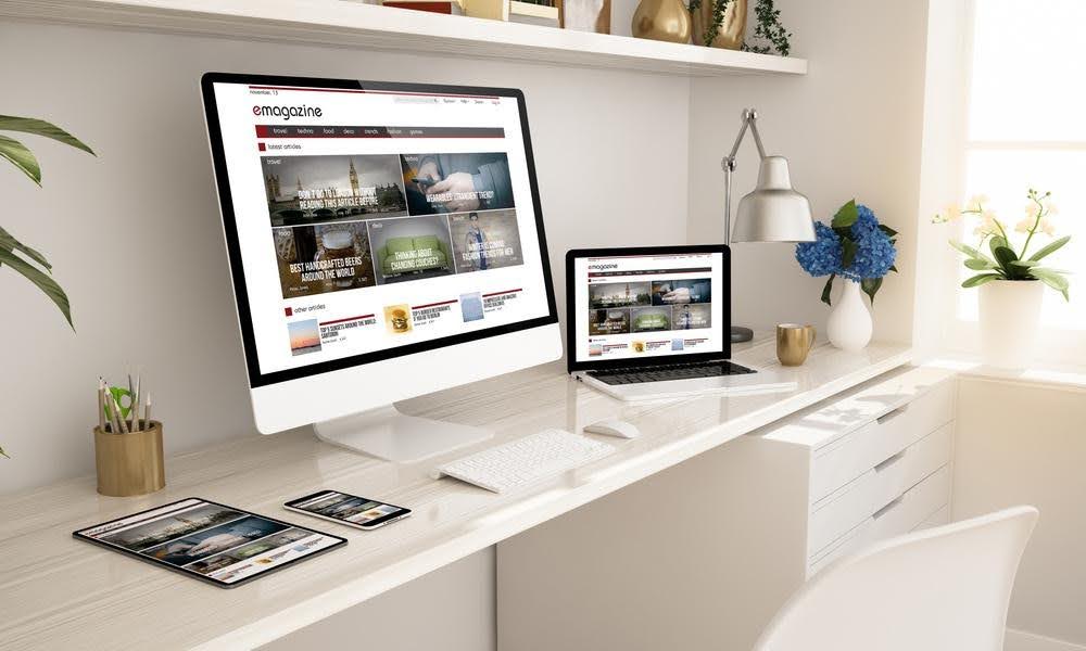Responsive website displayed across multiple devices for a business evaluating visibility and conversion performance with Techfellow.